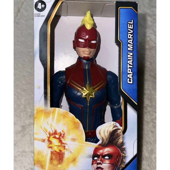 HASBRO TITAN HERO SERIES MARVEL AVENGERS 12" CAPTAIN MARVEL ACTION FIGURE NEW - Picture 3 of 3